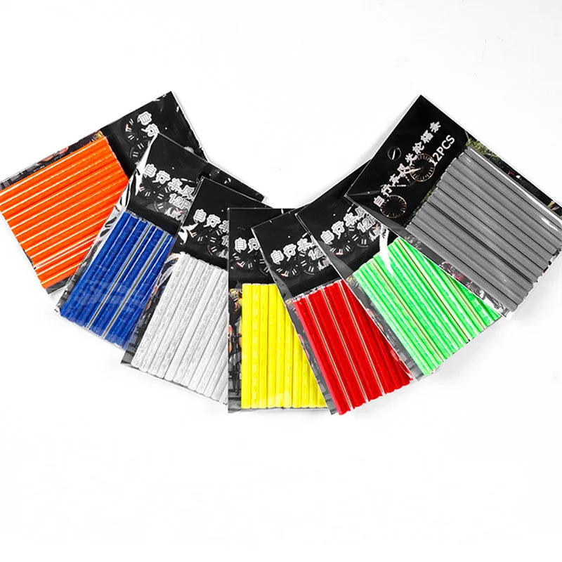 Reflective bike accessories safety warm 12pcs bike spoke reflectors for bicycle wheel spokes
