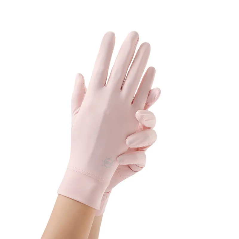 Перчатки женские солнцезащитные из вискозы тонкие дышащие митенки с защитой от ультрафиолета для работы на открытом воздухе сенсорным экраном Нескользящие