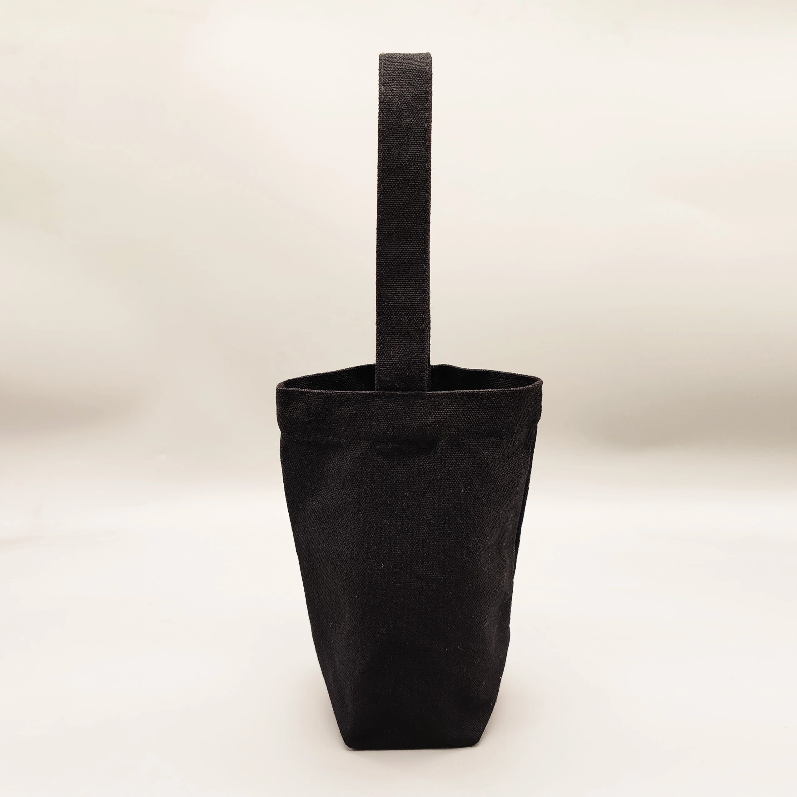 OEM/ODM food delivery tote custom round bucket waxed canvas collapsible lunch carry bag for picnic