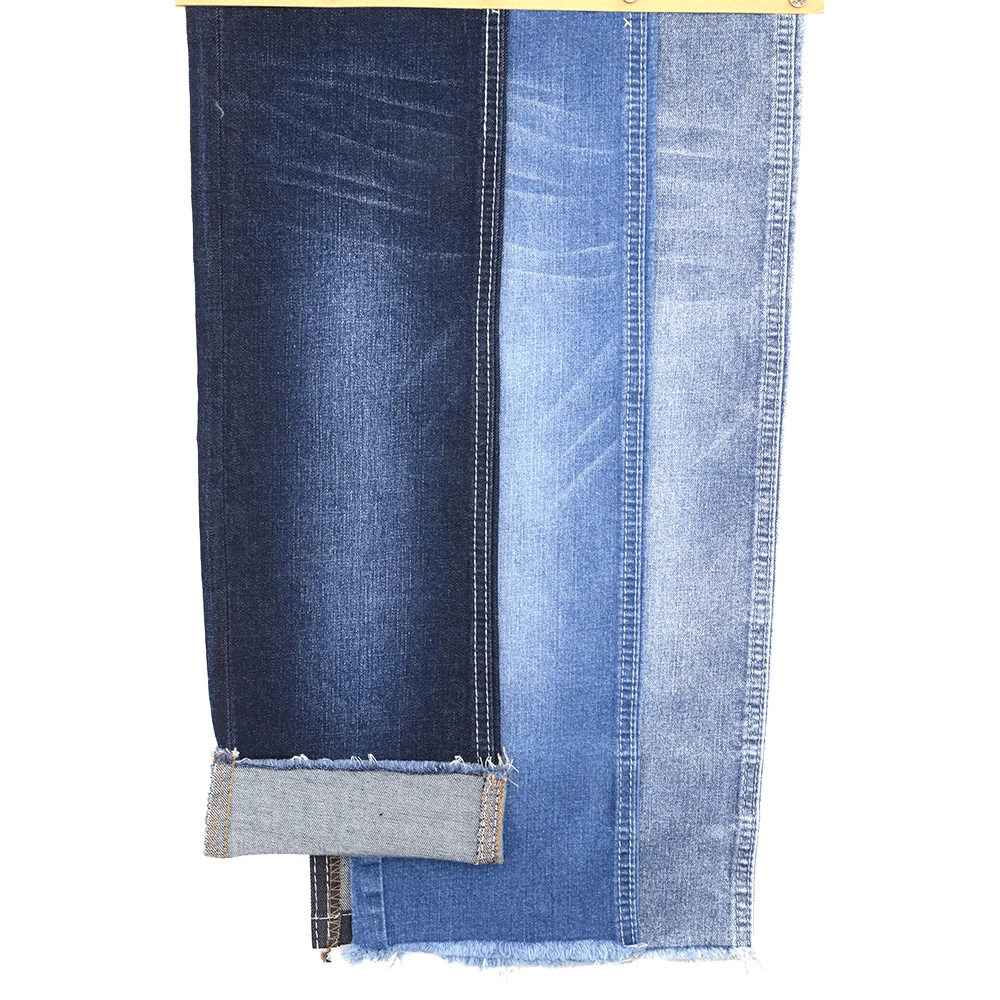 light weight denim rolls 72% cotton cross hatch indigo jeans men denim fabric