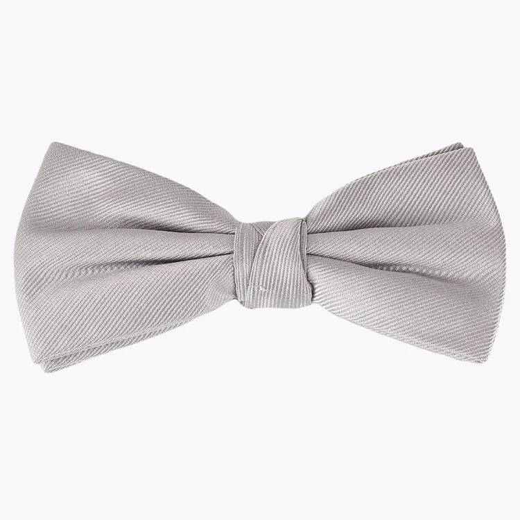 2024 Hot Selling Custom Solid Pattern Silk Jacquard Men Wedding Bow Tie New For Men For Party