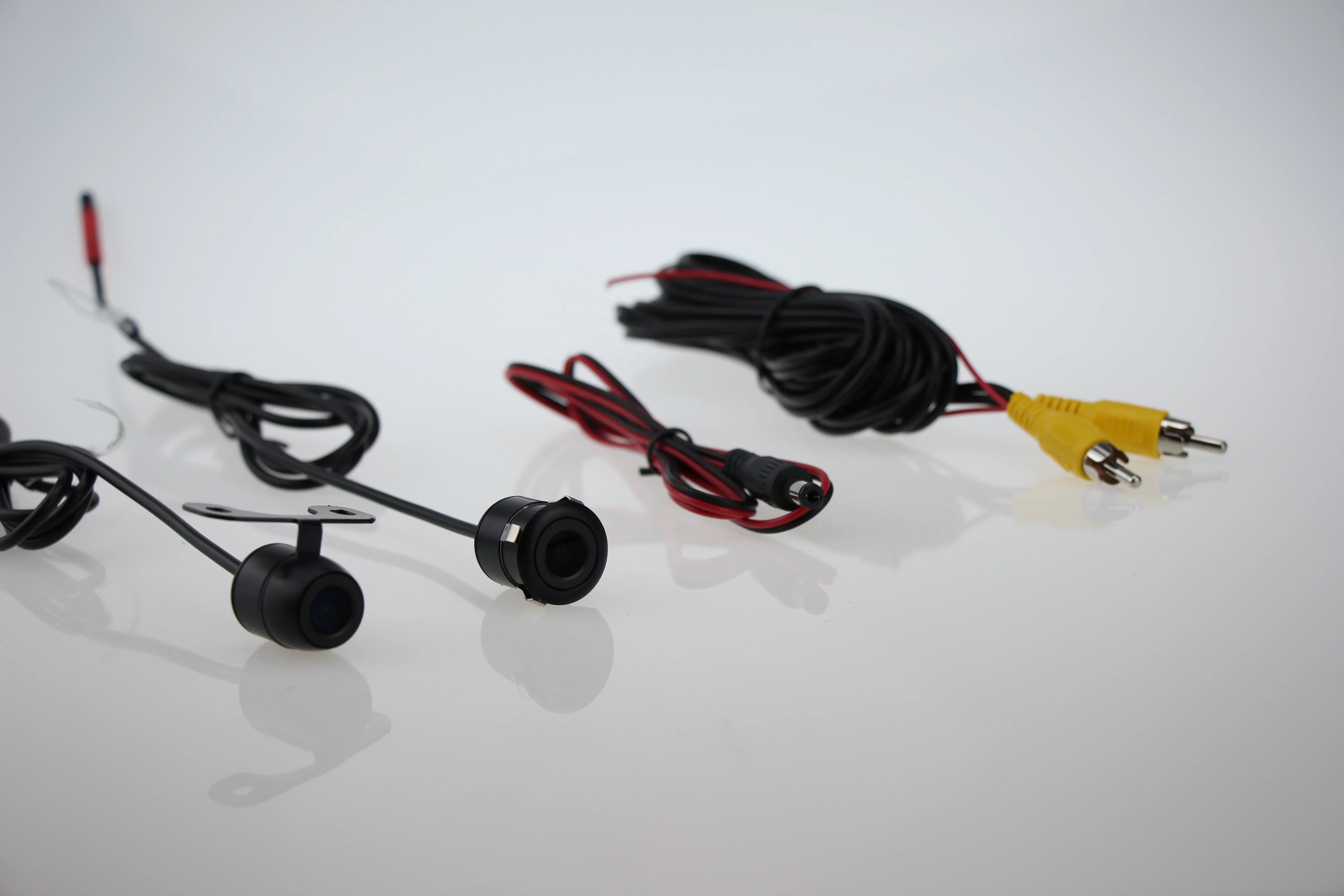Best selling flush mounting Front / Rear view 18.5mm punching well hidden HD CMOS night vision car camera