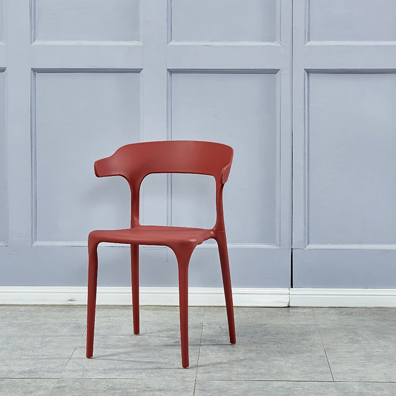 
Stock Hot Sale Outdoor garden event Restaurant Furniture leisure PP armchair cheap Dining Room Stackable Plastic Chair 