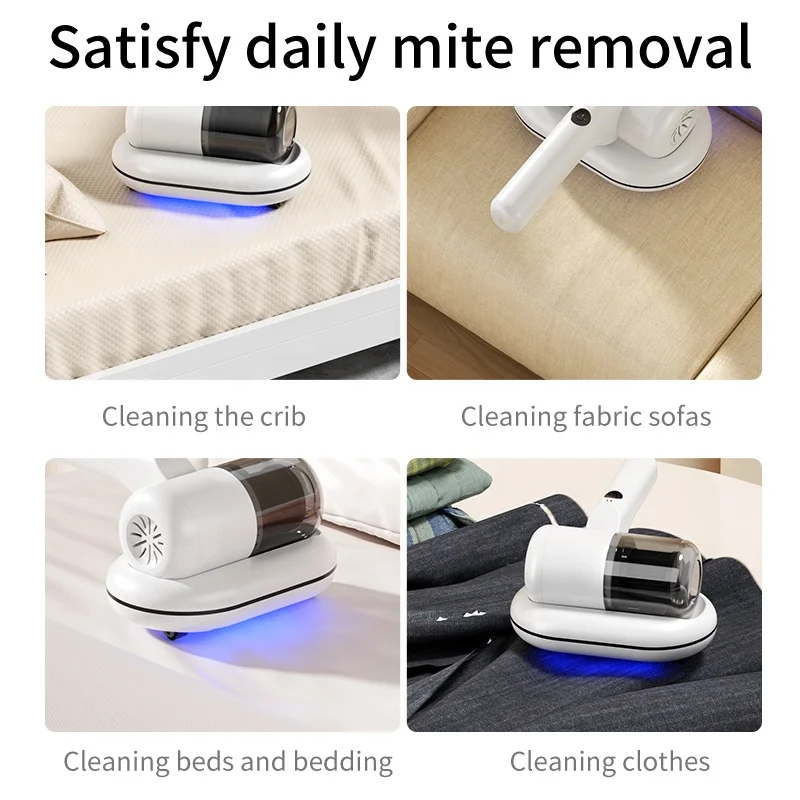 Newly Home Used Wireless Vacuum UV Strong Suction Mattress Cleaner Fabric Handheld Dust Mite Vacuum Cleaner