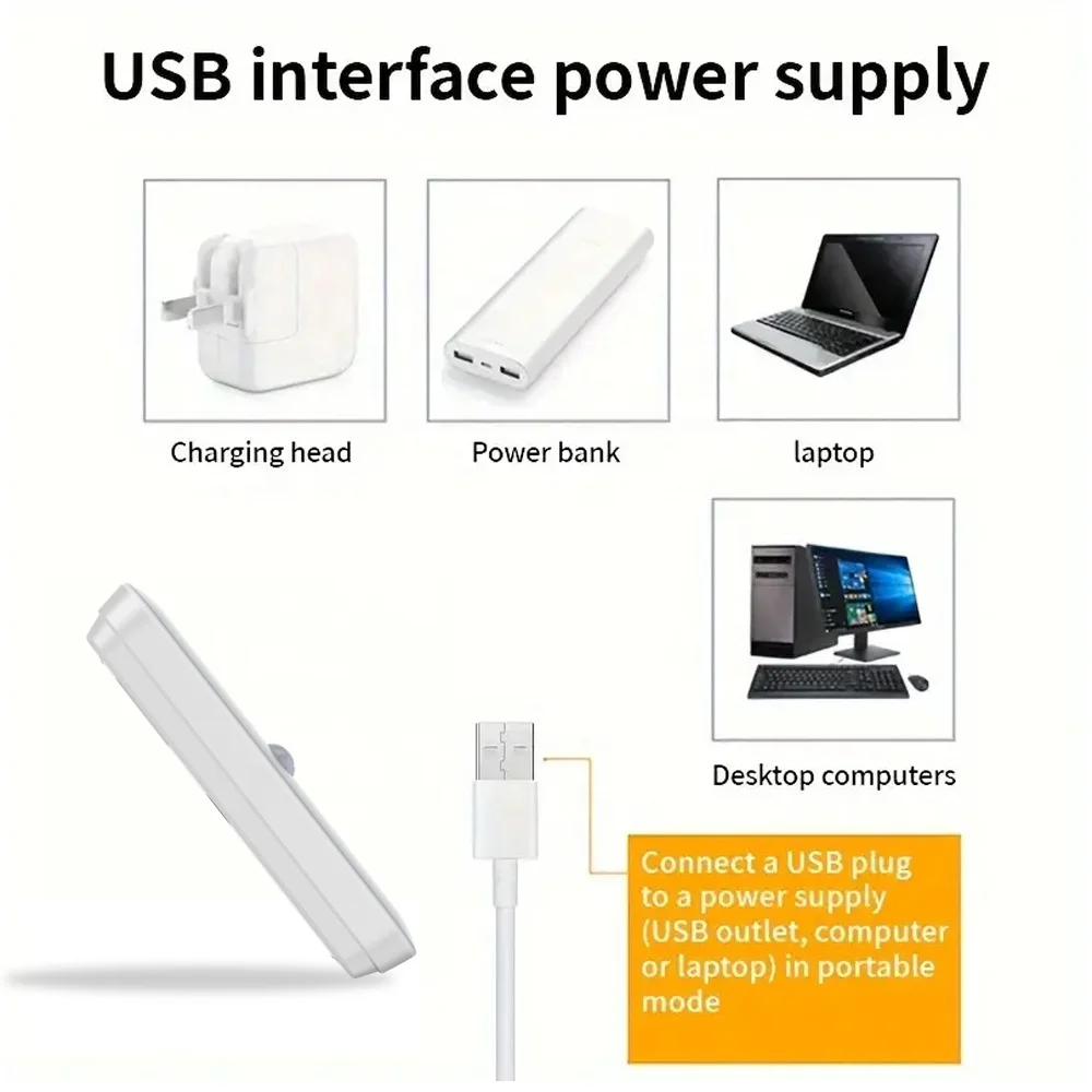 4 7 дюймов Pir датчик движения светодиодный ночник Беспроводной магнитный Usb перезаряжаемый портативный беспроводной