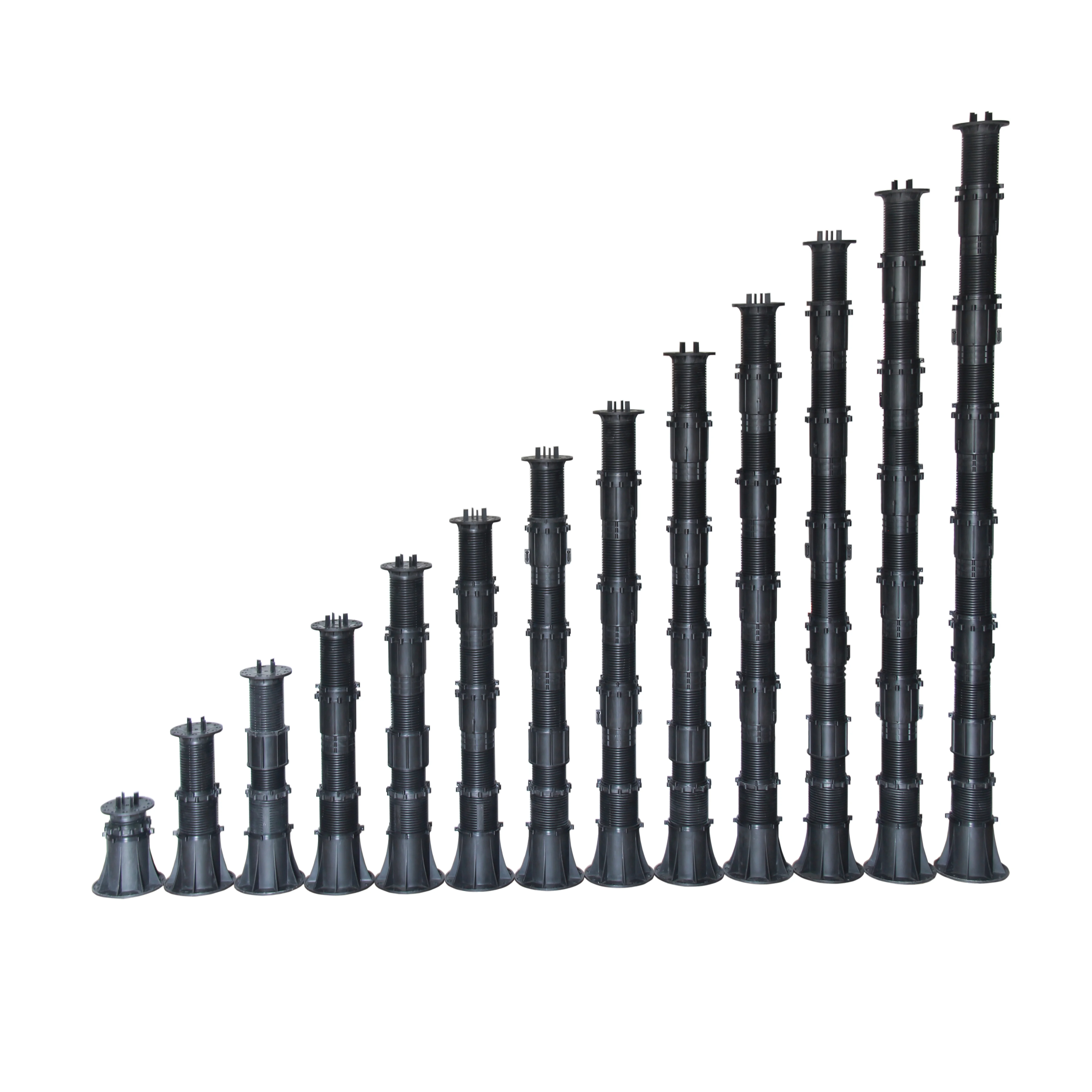 Heavy loading PP adjustable pedestal