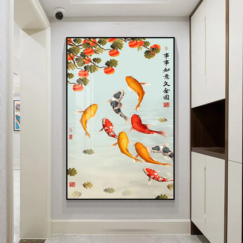 New Luxury Home Decor Animals Nordic Wall Art Golden Deer Art Porcelain Painting Crystal