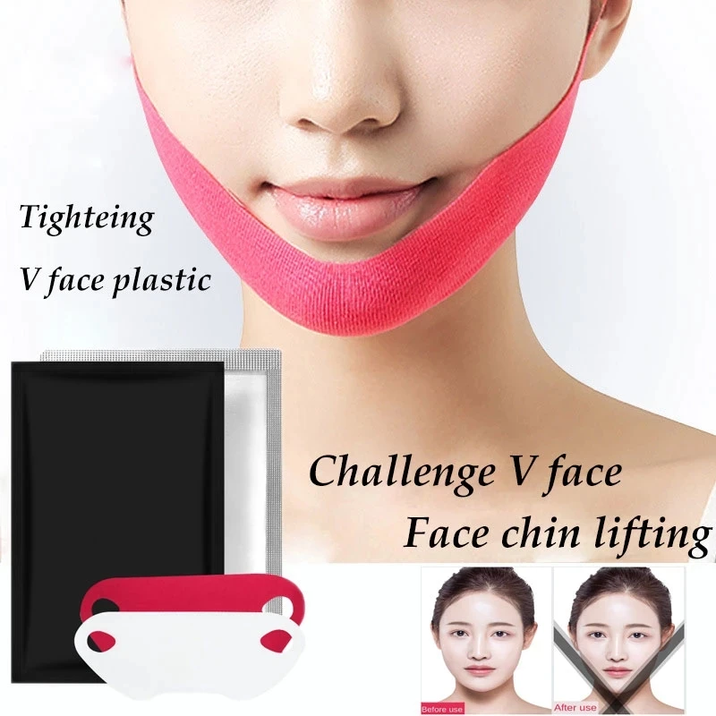 Korea Chin V-Line Lift Double Chin Reducer Patch Miracle V Shape Lifting Slimming Hydrogel Face Mask