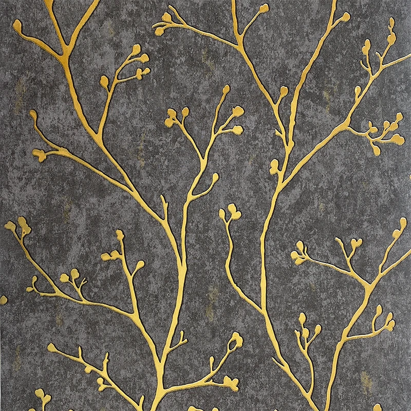 Wallpaper 3D Home Decoration Modern Latest Design Tree Branch Texture Bedroom Restaurant Wallpaper Interior Wall Decoration