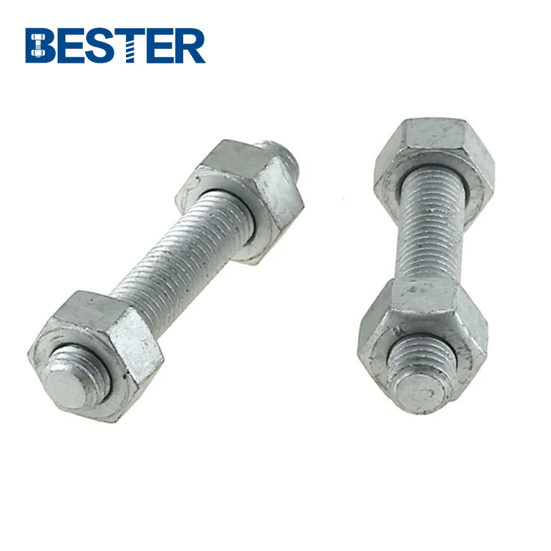 Ningbo Quality ASME Standard Grade B7 B16 Hot DIP Galvanized 10.9 Carbon Steel stud anchor bolt