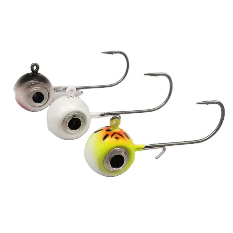 Jig Head Hook 1.8G~10G Large Eye Lead Mustad Hook Jig Lure Hard Baits Fishing Soft Worm Head Fishing Tackle