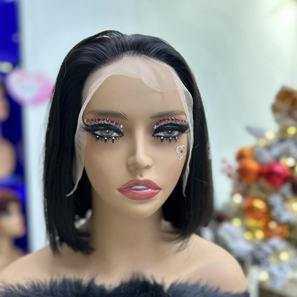 13*4 lace frontal wigs human hair 300% density original human wig sdd vietnam bone straight hair