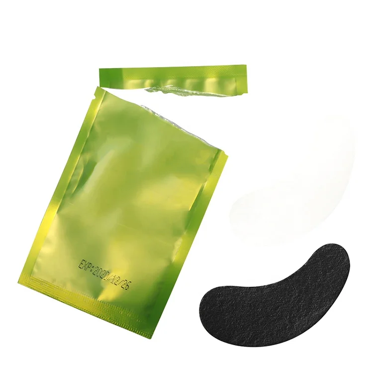 OEM factory lint free black under eye eyelash extension gel patch pad