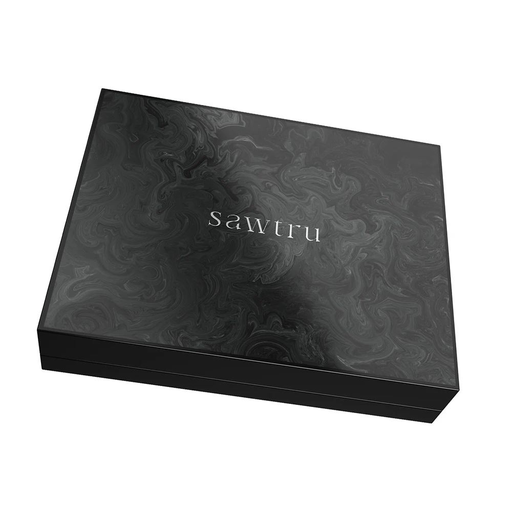 Wholesale handmade custom printed  parquet black walnut handmade high gloss rectangular wooden box