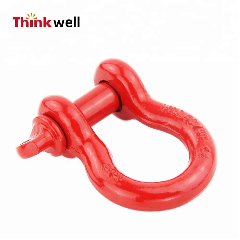 Factory Price 8T Heavy Duty Off Road Bow Shackles Accessories With D Ring Shackle Isolator
