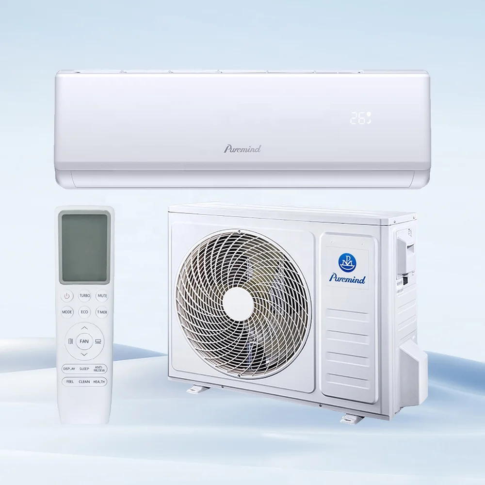 Оптовая продажа Wi-Fi-приложение мини-сплит-кондиционеры 9000-24000BTU неинверторный домашний Настенный Кондиционер