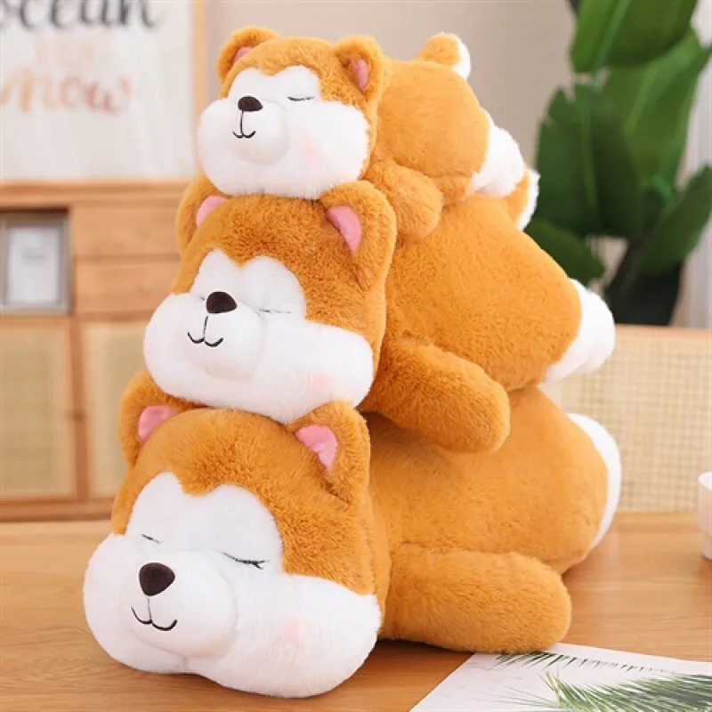 Factory Wholesale Cute Soft Husky Dog Panda Pig Stuffed Animals Plush Pillow for Kids Adults