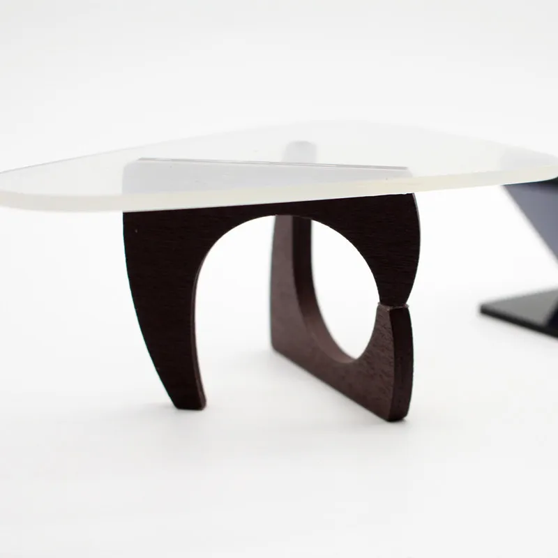 2024 new hot selling Dollhouse simulation acrylic table simple coffee table living room and office model decoration