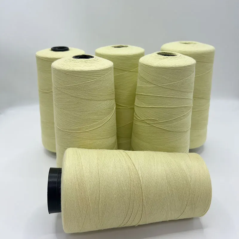 Hot selling 100% Aramid Yarn Flame Retardant Metal Wire Sewing Line for Uniform Use