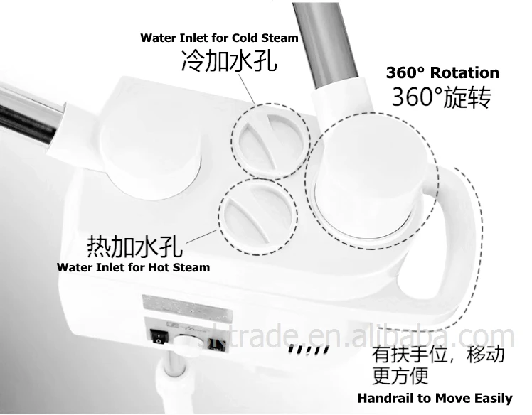 SK-FS0012A с горячей продажей профессиональный салон красоты 360 градусов вращающийся озона ярко-розовыми лентами и крутые Паровая сауна для