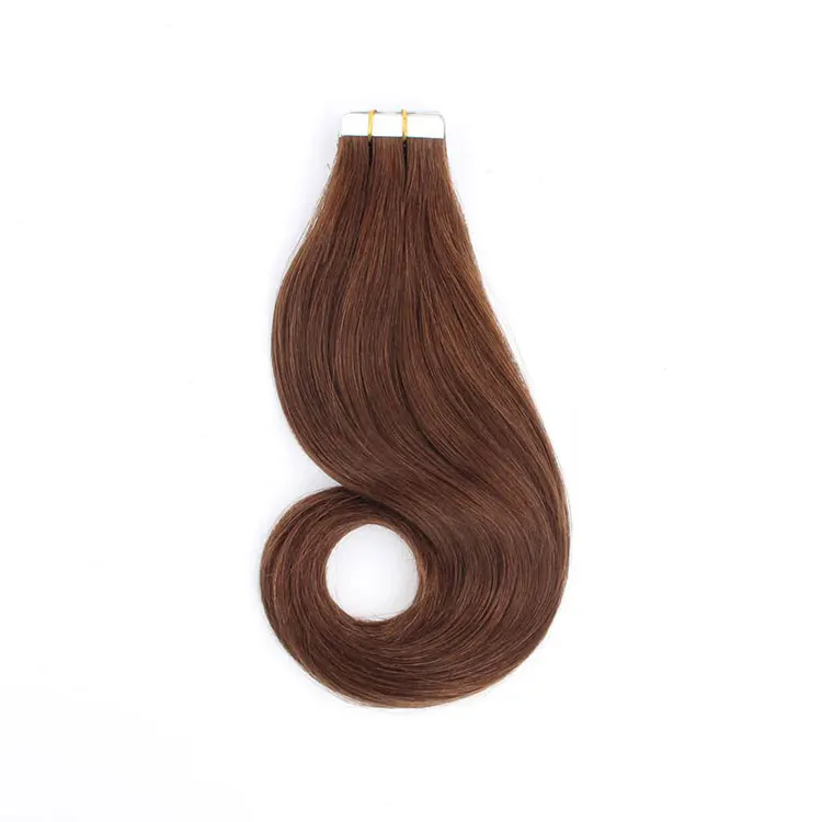 Wholesale Handtied Invisible Seamless Cuticle Aligned Tape In Human Hair Extensions Tape Hair Extension
