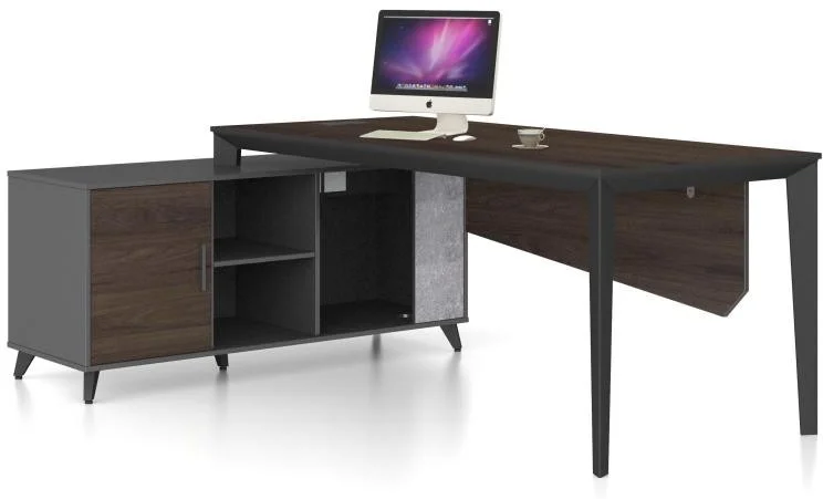 Design Luxury Durable Modern Executive Manager Reception Office Furniture L Shaped Office Computer Desk Table
