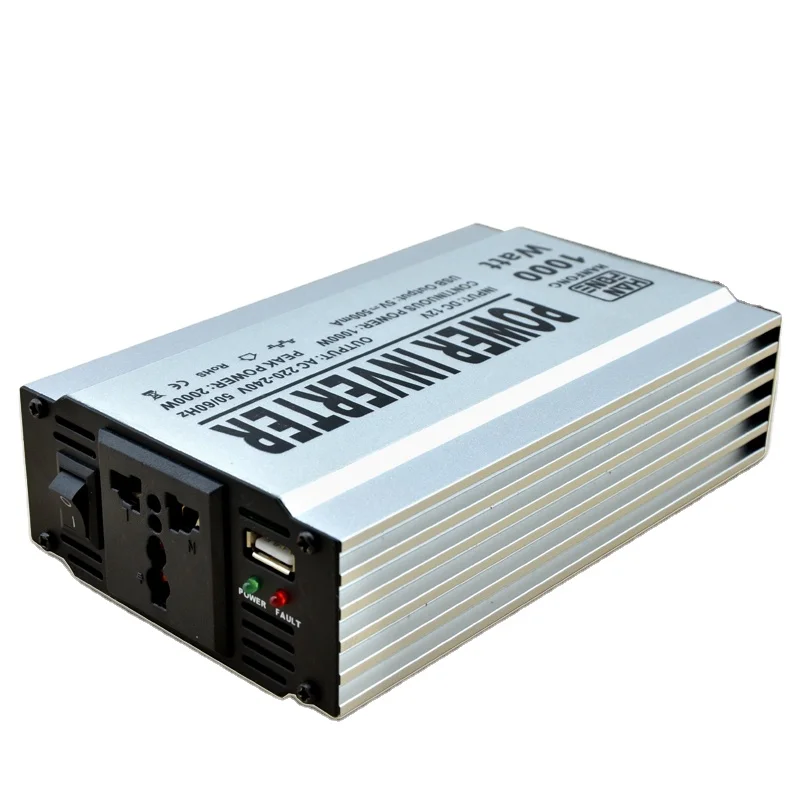 1000w inverter 12v dc to 200v/240v ac full aluminum mini solar inverter