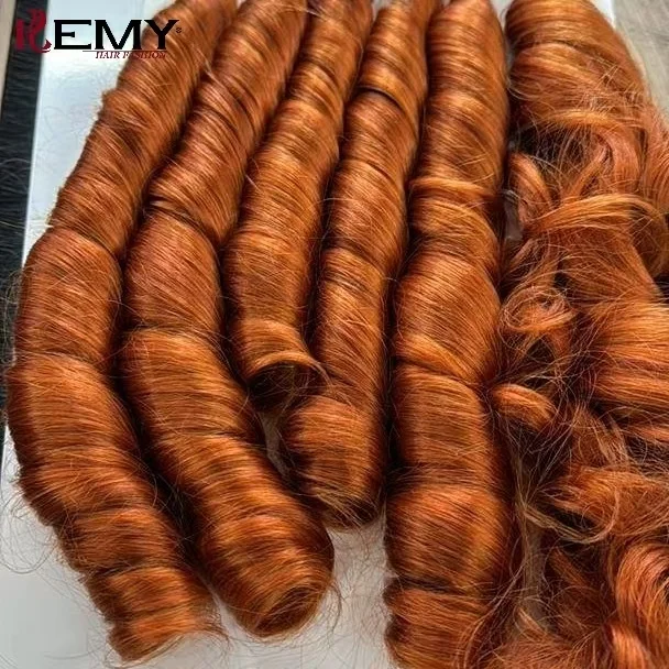 KEMY HAIR Synthetic Hair Waving Pack French Curl Loose Wave Synthetic Hair Extension Corchect Braid Spiral Curl Bundle for Women
