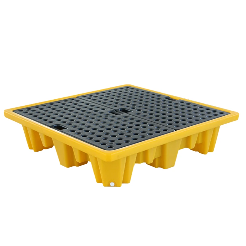 Manufacture Excellent Chemical Resistance Ibc Spill Containment Platform Boudle Ibc Container Spill Pallet For Oil