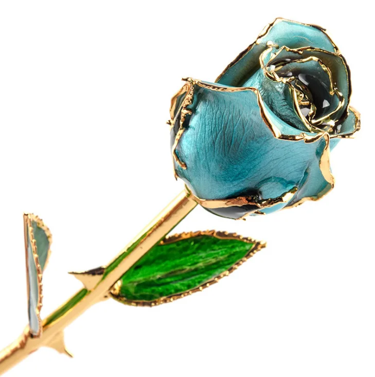 
Factory Direct 24K Gold Dipped Real Rose Dipped In Gold Gold Plated Natural Rose 
