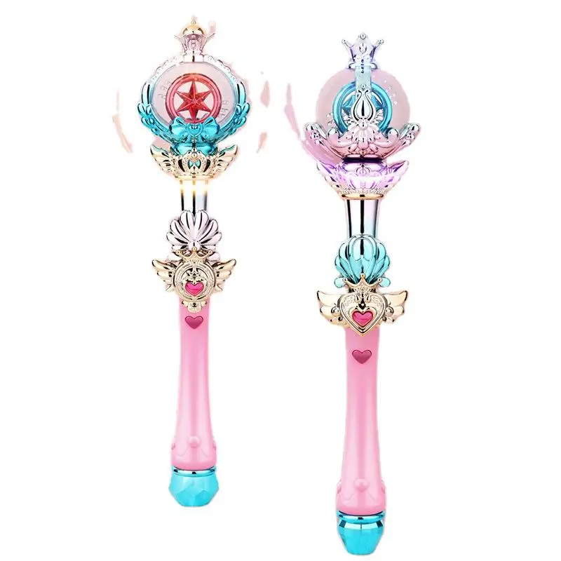2024 Hot Selling Children Christmas Gift Fairy Wand Toy Magic Toy With Musical and Light Luminous Magic Stick Toy Princess