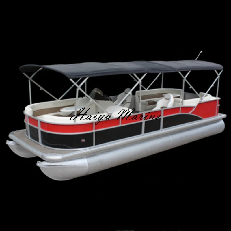 Hot Sale Party Barge Floating Pontoon Boat With Slide