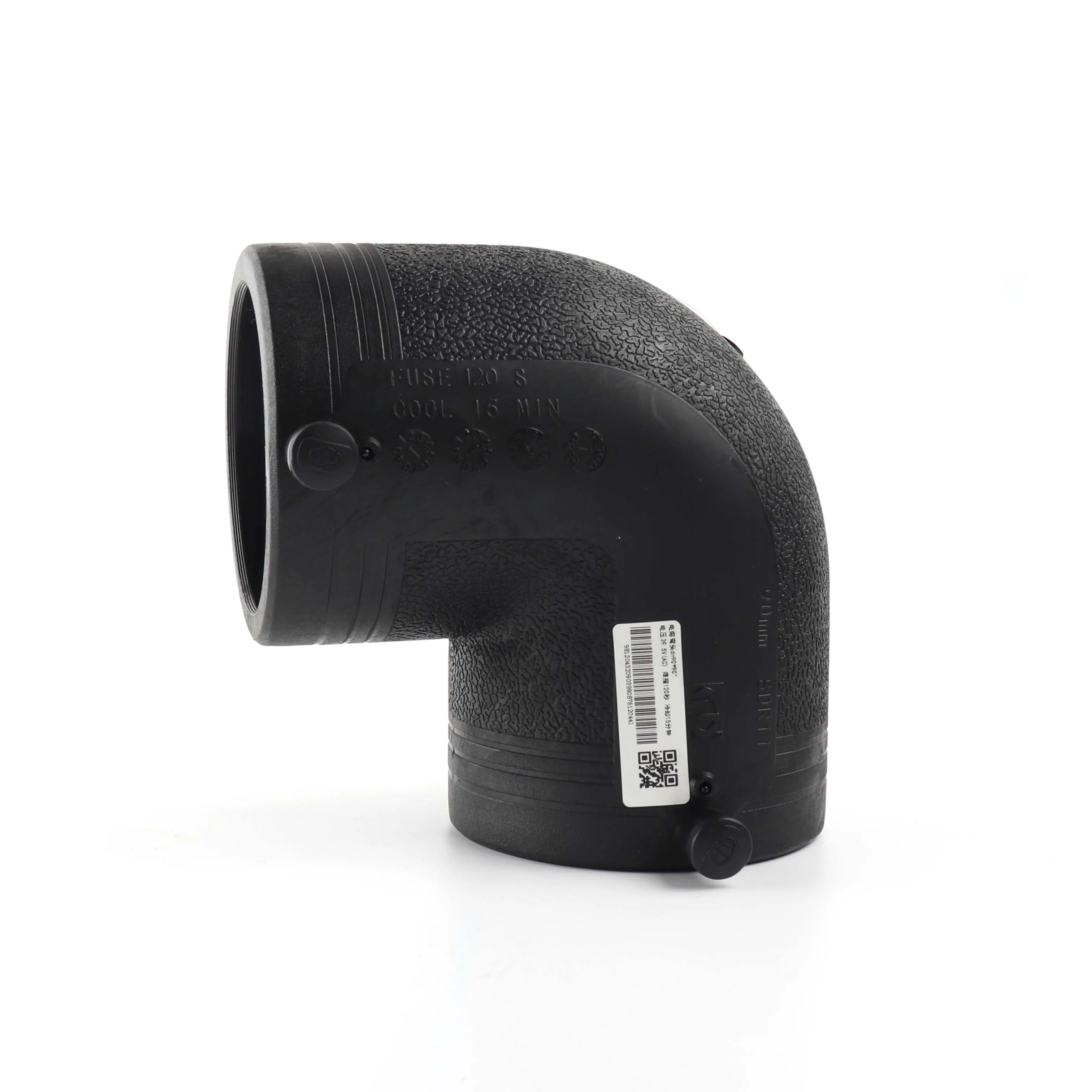 PE100 PE80 DN32 Hdpe Plastic Material 90 Degree Elbow Joining Hdpe Pipe Contractors