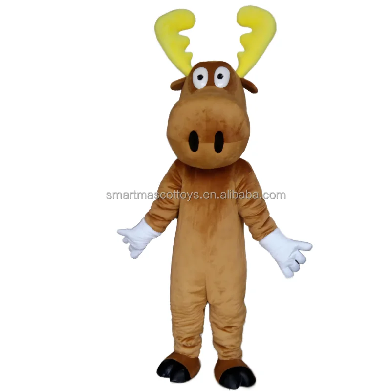 2024 adult plush Christmas mascot costume santa moose mascot outfit suit