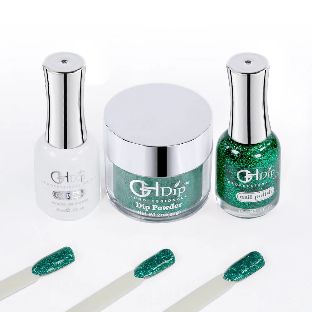 Color Glitter Nail 3 in 1 Acrylic Dipping Powder  match gel polish and nail lacquer