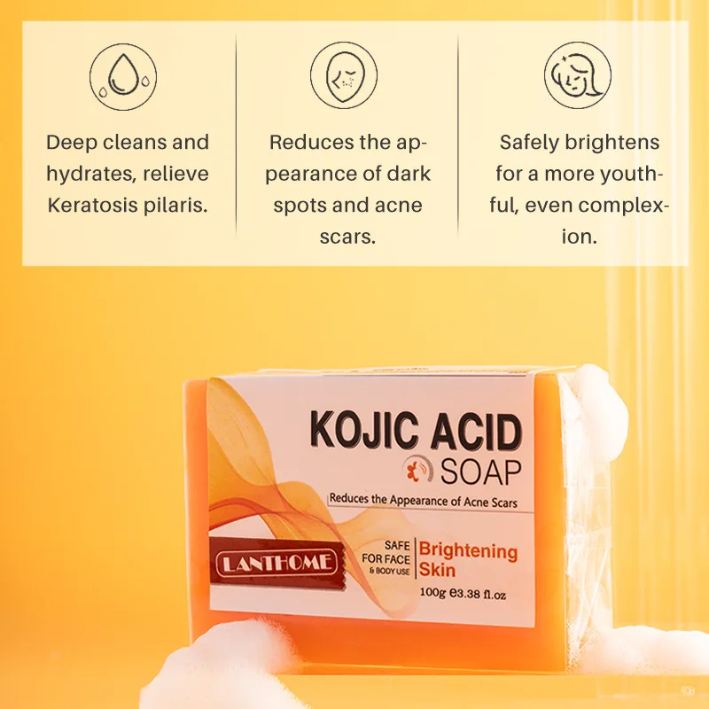 New Arrival Skin Care Soap Original Kojic Soap Private Label  Exfoliating Soap Smooth As Silk