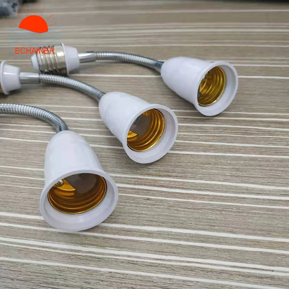 E27 To E27 Flexible Extend Base LED Light Bulb lamp Holder Adapter Converter Socket