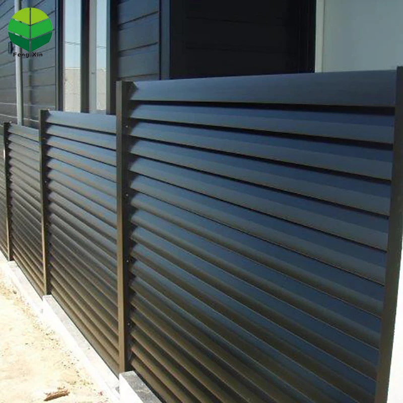 garden farm easily assembled security s aluminium metal slat aluminum boundary wall fence fencing trellis no dig aluminum fence