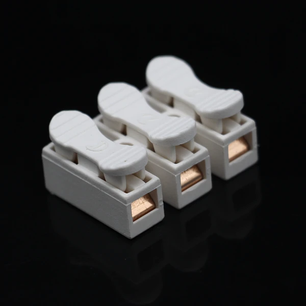 Стальная заготовка высокого качества Быстрое подключение безвинтовое 3-сторонний Выход высокого напряжения светодиодное освещение 100 amp медный терминальный блок