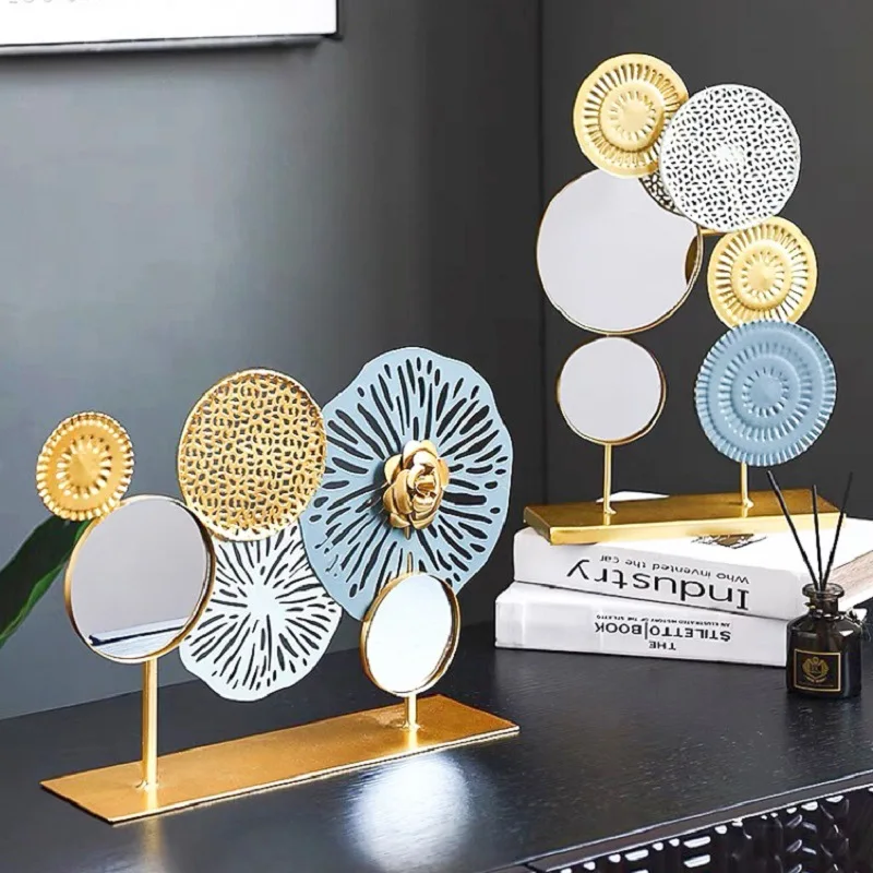 Настенное украшение в скандинавском стиле металлическое трехмерные цветы настенное для дома гостиной домашний