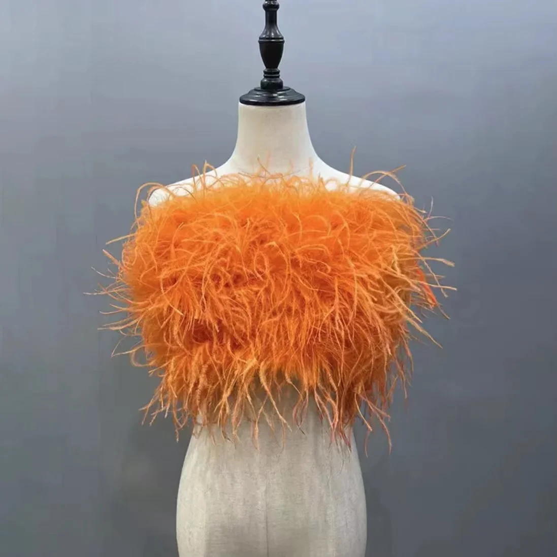 NEW design girls sexy mini party short feather skirt women ostrich feather skirt