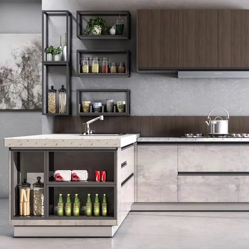 
contemporary style acrylic self assemble kitchen cabinets designs storage furniture for small kitchens hot selling 