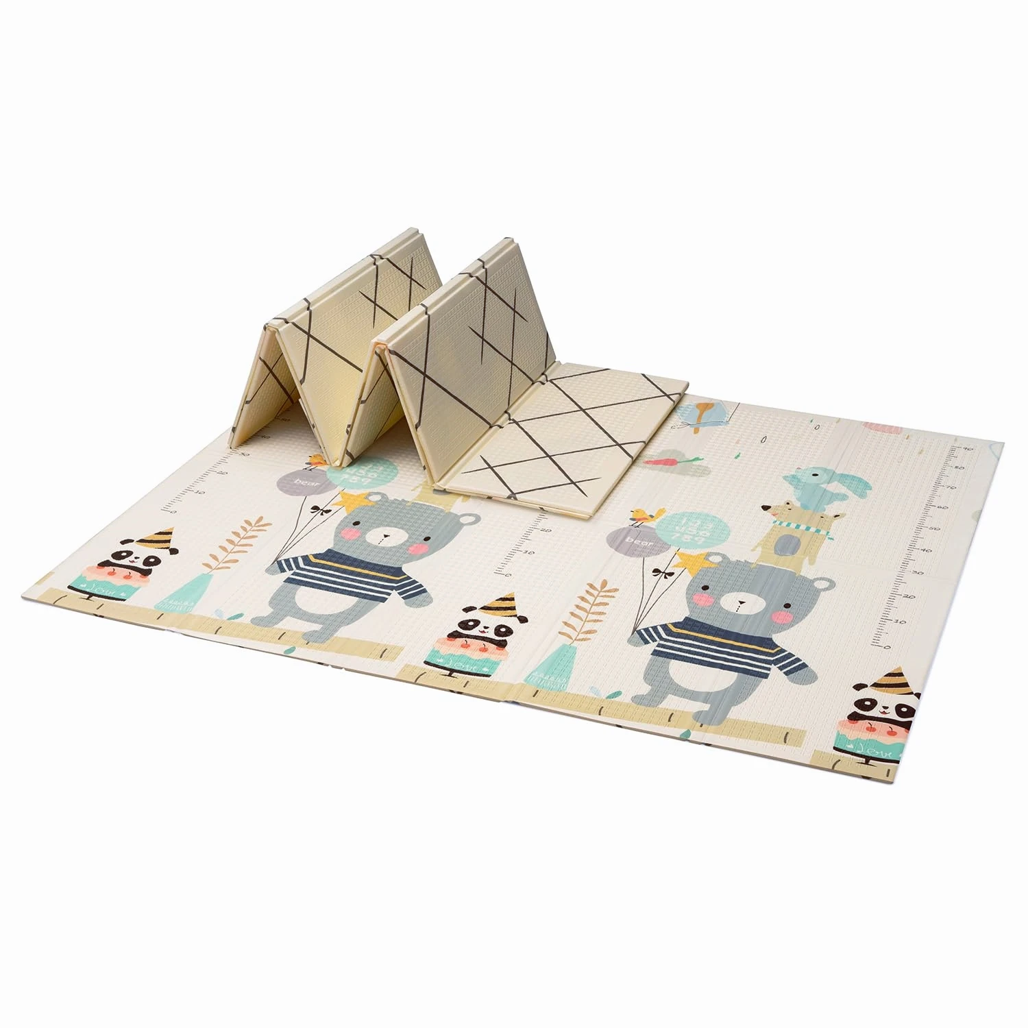 HS Baby Care Activity Foldable Waterproof Floor Xpe Foam Folding Play Mat Play Mat For Baby Child Baby mat