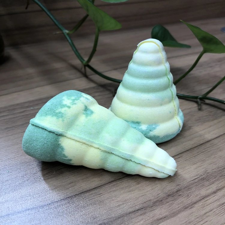 
OEM Customized Natural Colorful Cartoon Horn Bath Fizzies 