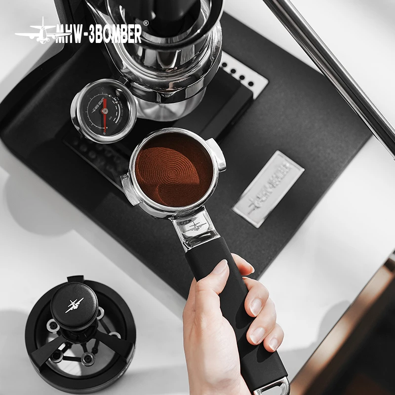 MHW-3BOMBER 58mm Yu Series-Unibody Bottomless Portafilterfor Compatible with Lamarzocco/E61 SUS304 Handle