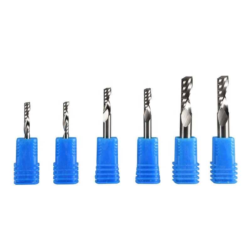 1 Flute Router Bits Carbide CNC Single Flute End Mill Tool Cutter For CNC Machine Lathe