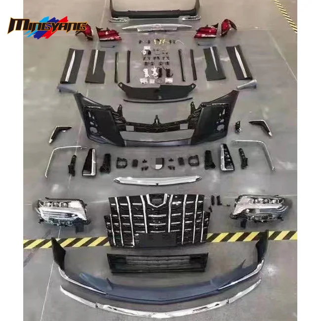 Новое поступление 100% комплектация 2015 конверсии на 2019 ALPHARD SC комплект корпуса бампер из полипропилена для TOYOT