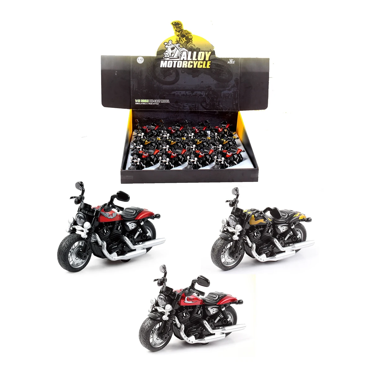 XINYU Stimulation Diecast Metal Model Motorcycle for Kids Miniature  Vehicle Electric Sound & Light Toys