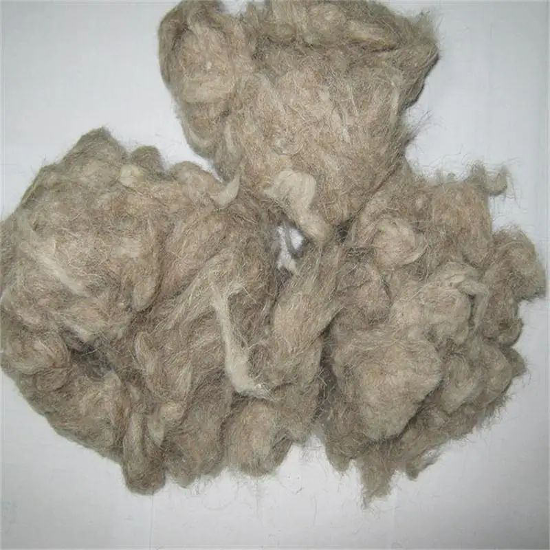 
Scoured brown sheep wool waste 