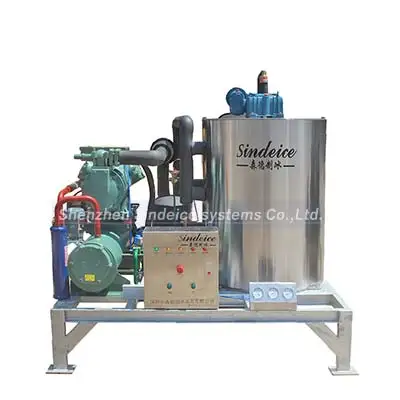 SINDEICE, 1 тонна, 1000 кг, машина для производства ледяных хлопьев на лодке